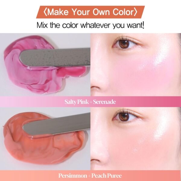 espoir Tone Pairing Liquid Cheek #Rosy Bunny (+Keychain & mixing palette) - Image 6