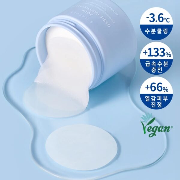 S.NATURE Aqua Oasis Panthe-Allan Calming 60Pads (+Cream 10ml) - Image 2