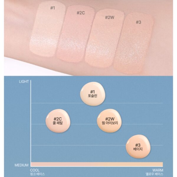 too cool for school Fixing Dew Cushion SPF50+ PA+++ Set  [#2 Colors] (+Refill+mini sun cushion) - Image 6