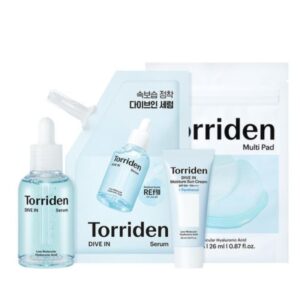 Torriden Dive-In Low Molecular Hyaluronic Acid Serum Set (+Refill 50ml+Sun Cream +Pad 10P)
