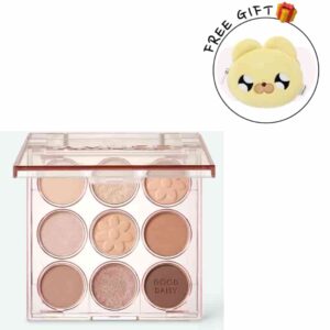 AMUSE Eye Colour Palette DUAL Brush Set [#03 Daisy](+Pouch)