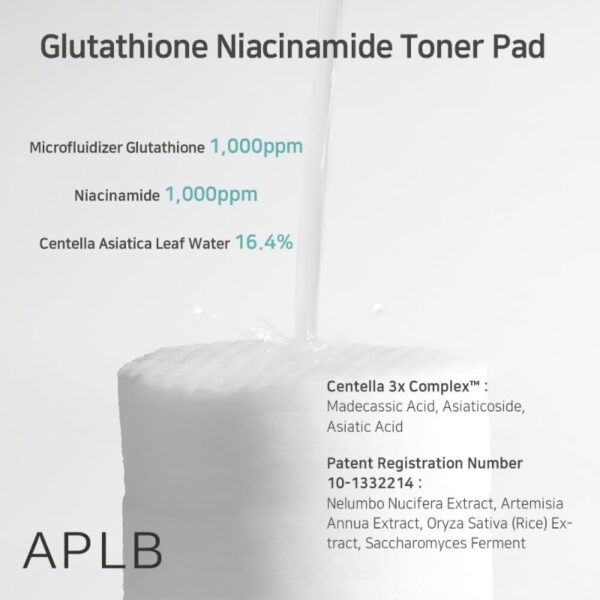 APLB Glutathione Niacinamide Toner Pad - Image 4