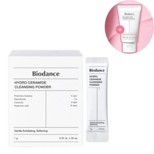 BIODANCE Hydro Ceramide Cleansing Powder 30ea (+Collagen Mask To Foam Cleanser 20ml)