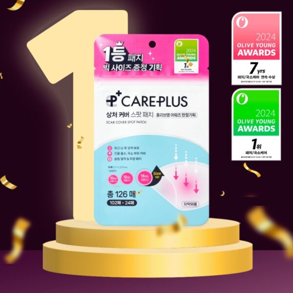 Care Plus Scar Cover Spot Patch 102 Count + Big Patch 24 Count