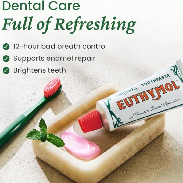 EUTHYMOL Original Toothpaste 120g x 2p Set (+ 20g x 2p +Squizzer) - Image 5
