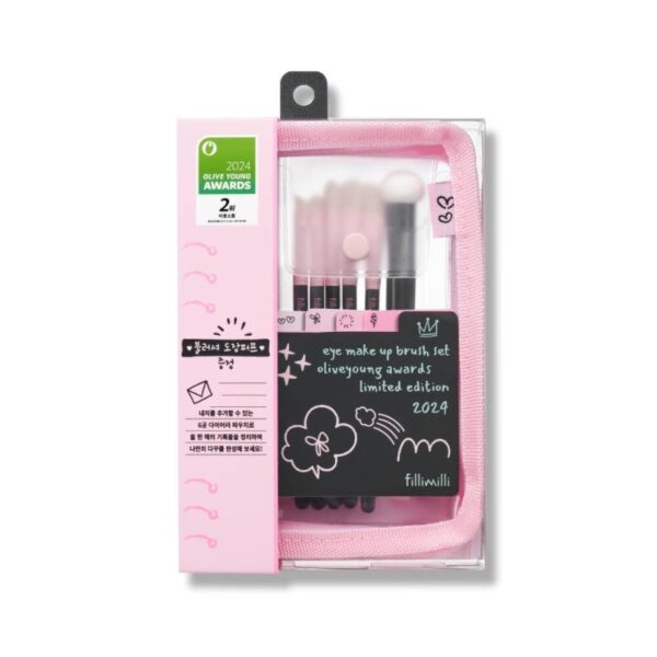 Fillimilli Eye Make Up Brush Set (+puff Brush) - Image 2