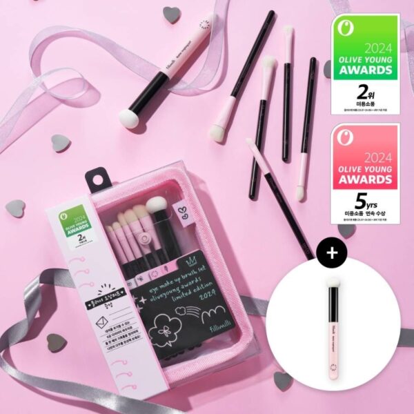 Fillimilli Eye Make Up Brush Set (+puff Brush)