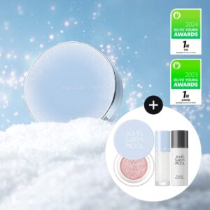 JUNGSAEMMUL Essential Skin Nuder Cushion Special Set [#2 Colors] (+Refill +Glitterpot +Lip-Pression Glittering Topper +Mool Cream)