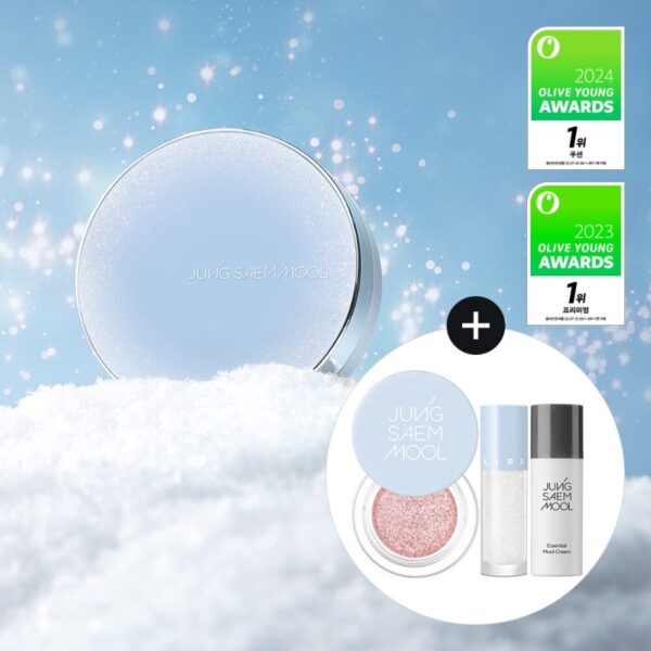 JUNGSAEMMUL Essential Skin Nuder Cushion Special Set [#2 Colors] (+Refill +Glitterpot +Lip-Pression Glittering Topper +Mool Cream)