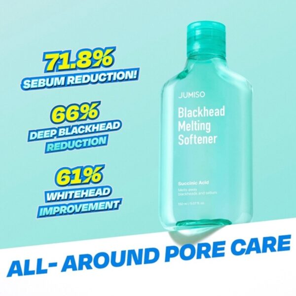 JUMISO Blackhead Melting Softener 150ml Set (+Cotton Pad 40P+Blackhead Remover Tool) - Image 4