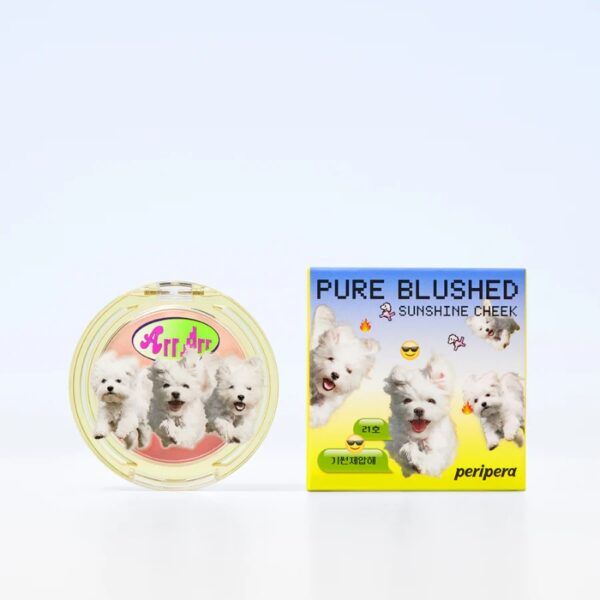 peripera Pure Blushed Sunshine Cheek [#21 Proud Coral] - Image 4
