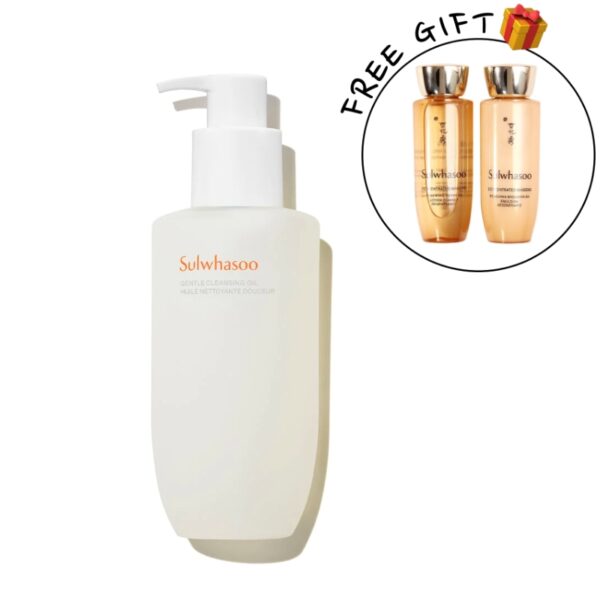 SULWHASOO Gentle Cleansing Oil 200mL (+Essential Comfort Balancing Water + Emulsion + Facial Soap)