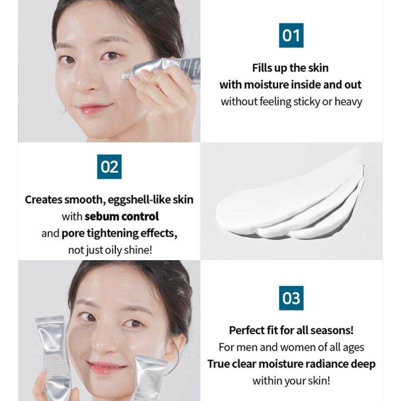 S.NATURE Aqua Squalane Moisturizing Cream 60ml Double Pack (+Aqua Gel Mask Sheet 1ea) - Image 6