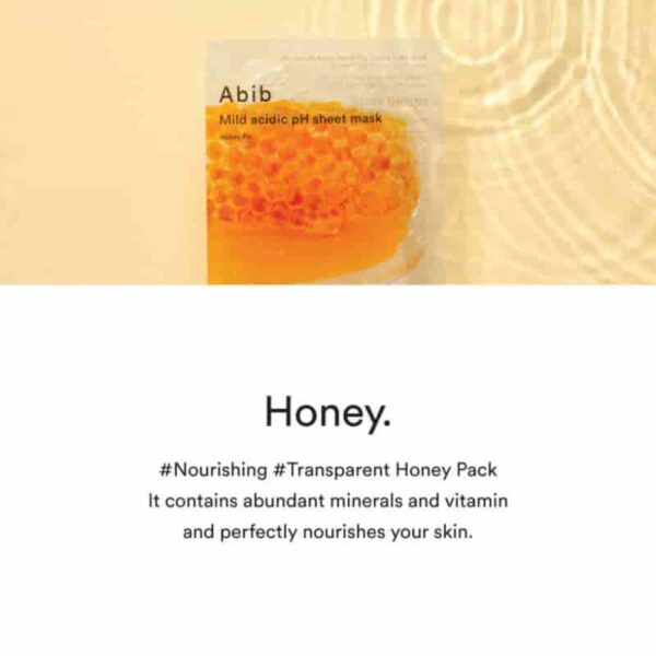Abib Mild Acidic pH Sheet Mask Honey Fit [#1 masks] - Image 2