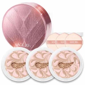 Twinkle Edition x AGE 20's Pact Case Cushion SPF 50+PA+++ Set [#2 Colors] (+3 Refills)