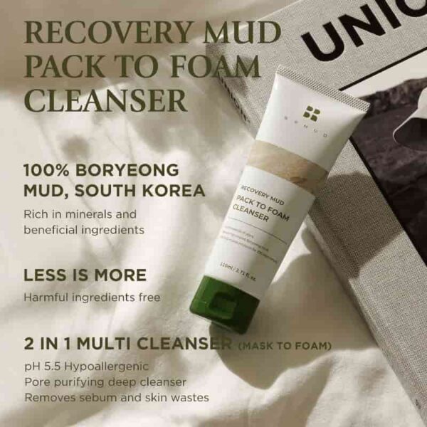 BRMUD Recovery Mud Pack To Foam Cleanser - Image 2