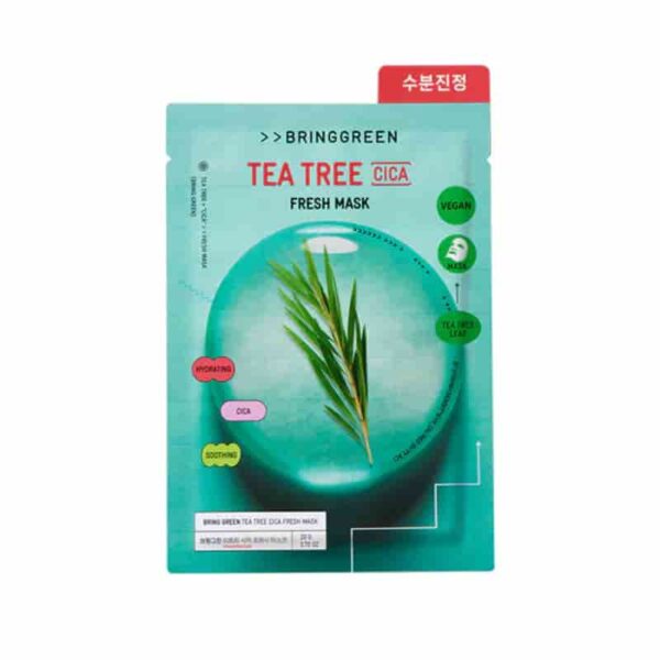 BRINGGREEN Fresh Mask Sheet #Tea Tree Cica [#3 masks]