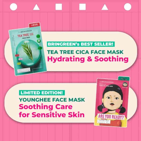 Squid Game x BRINGGREEN Fresh Mask Sheet [#10 masks] - Image 5