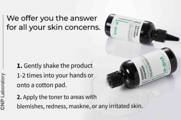CNP Derma+ Answer S.O.S Soothing 9:1 Tonic Ampule 200ml Set (+50ml+Gauze Pad 40P) - Image 4