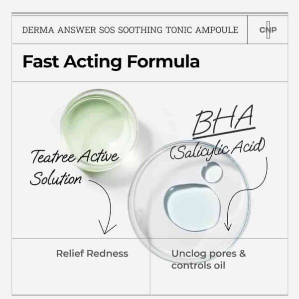 CNP Derma+ Answer S.O.S Soothing 9:1 Tonic Ampule 200ml Set (+50ml+Gauze Pad 40P) - Image 5