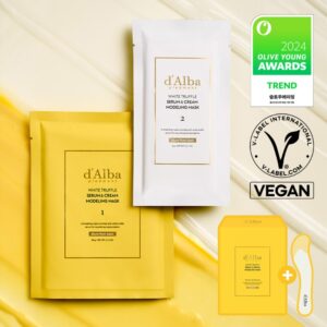 d'Alba White Truffle Serum & Cream Modeling Mask 66g*4ea [Nutritive / Hydrating]