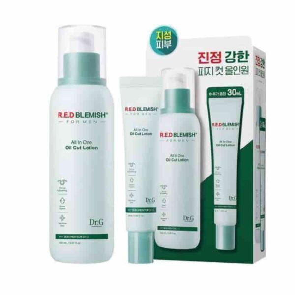 Dr.G Red Blemish For Men All In One Oil Cut Lotion 150mL + 30mL Special Set - Image 4