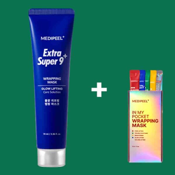 Medipeel Extra Super 9 Plus Water Glow Lifting Wrapping Mask (+In my pocket 4mlx5ea)