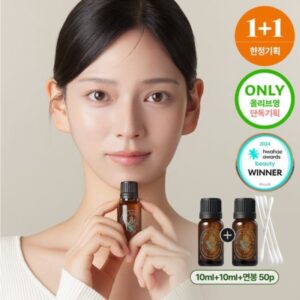 essenHERB Tea Tree 100 Oil Double Set (+Cotton Swab 50P)