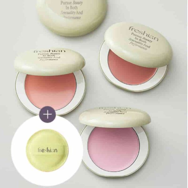 freshian Egg-like Cream Blush [#4 Colors] (+puff)