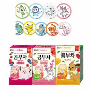 Damtuh Pokémon Kombucha 10T Coaster Gift Set [#3 Type]