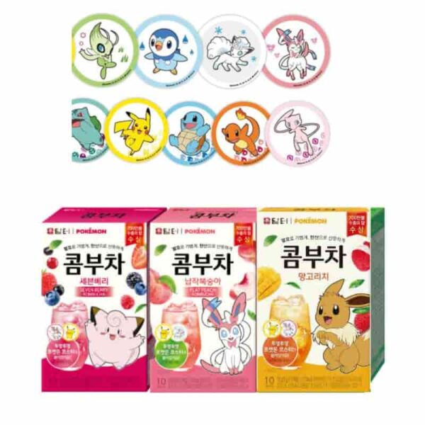 Damtuh Pokémon Kombucha 10T Coaster Gift Set [#3 Type]
