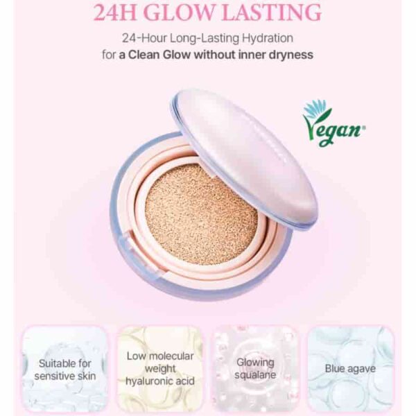 Giverny Dewy Glassy Cushion SPF50+ PA+++ Set (+Refill +puff) - Image 3