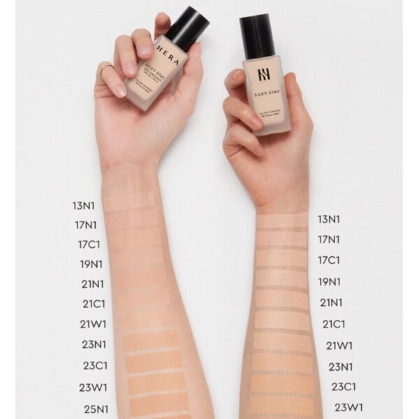 HERA Silky Stay 24H Longwear Foundation Special Set (+Brush 3p + Voyage Collection 3 Kit) - Image 8