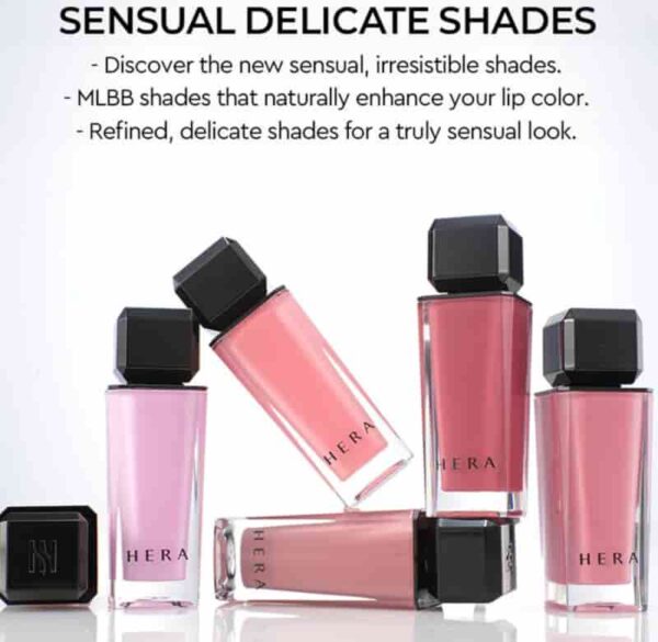 HERA Sensual Nude Gloss Set [#4 Colors] (+mini + Glow Cushion mini) - Image 3