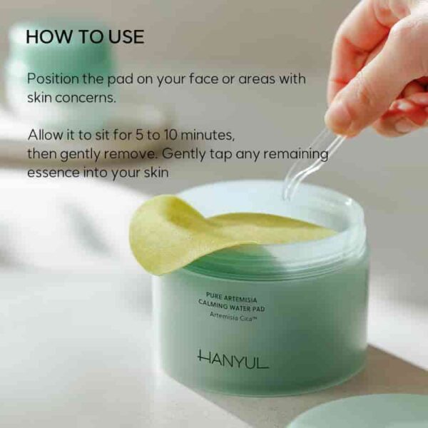 HANYUL Pure Artemisia Watery Calming Pads (+10P+ Calming Sun Cream 15mL) - Image 3