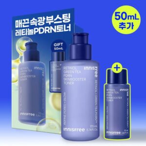 INNISFREE Retinol Green Tea PDRN Skin Booster Toner 170ml Set