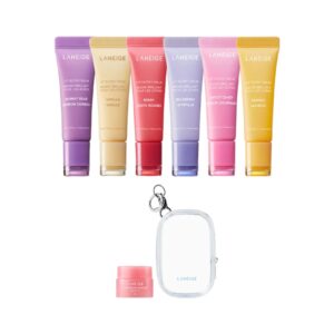 LANEIGE Lip Glowy Balm [#6 Type] (+Pouch Keyring + Berry mini)