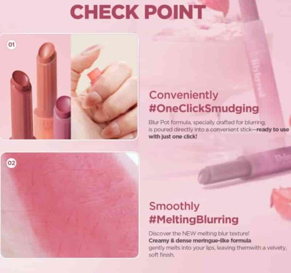 Lilybyred Milky Blur Fondue Bar Set [#2 Colors] (+Mellow Lip Oil Keyring) - Image 5