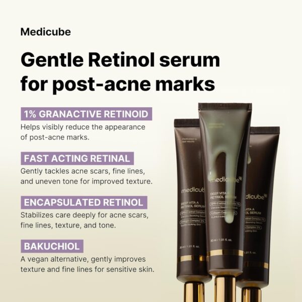 Medicube Deep Vita A Retinol Serum (+Multiball GuaSha) - Image 2