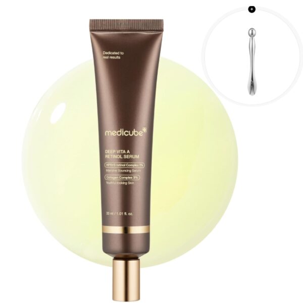 Medicube Deep Vita A Retinol Serum (+Multiball GuaSha)