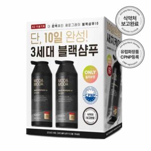MODAMODA Zero Gray Black Shampoo 10 300g Double Pack (+Damage Repair Treatment 30ml)