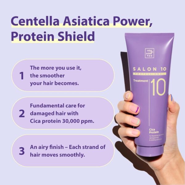 Mise-en-scene Salon 10 Professional Cica Protein Treatment 335mL Special Set (+Pouch) - Image 2