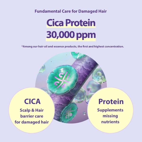 Mise-en-scene Salon 10 Professional Cica Protein Treatment 335mL Special Set (+Pouch) - Image 4