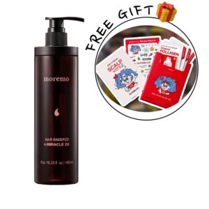MOREMO Hair Shampoo Miracle 2X 480ml (+Dr. Forhair Folligen shampoo 30ml Kit)