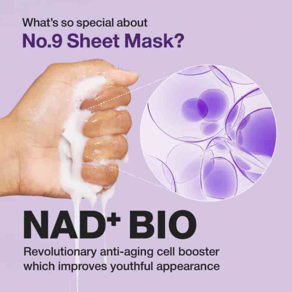 numbuzin No.9+ NAD+ Bio Lifting-sil Full Face Mask Set [4 Masks](+Fabric Lifting Band) - Image 6