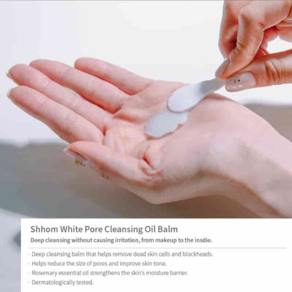 SHHOM Pore White Cleansing Balm 60mL Double Pack - Image 6