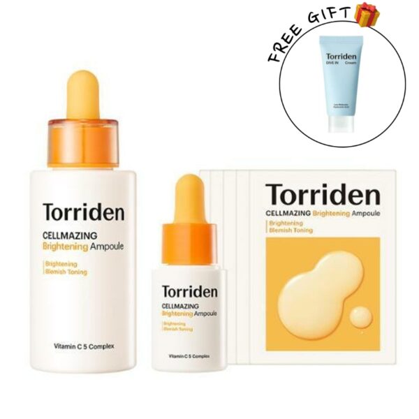 Torriden Cellmazing Vita C Brightening Ampoule Special SET (+ Hyaluronic Cream 20ml)