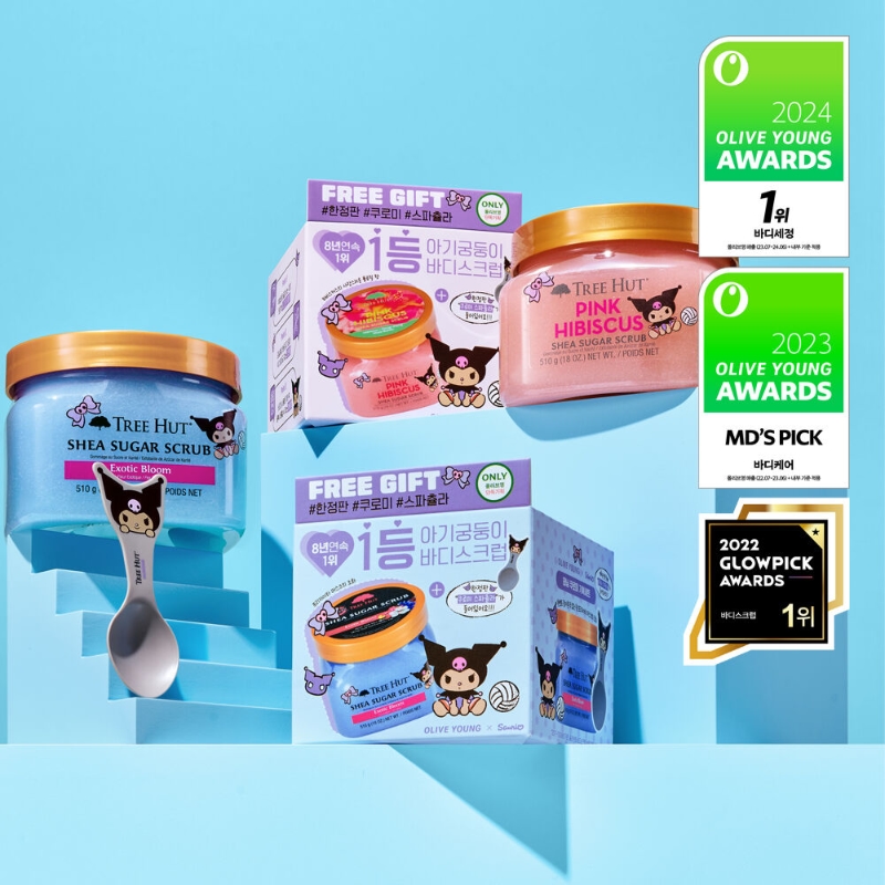 TREE HUT Shea Sugar Scrub 510g Set (+Spatula)