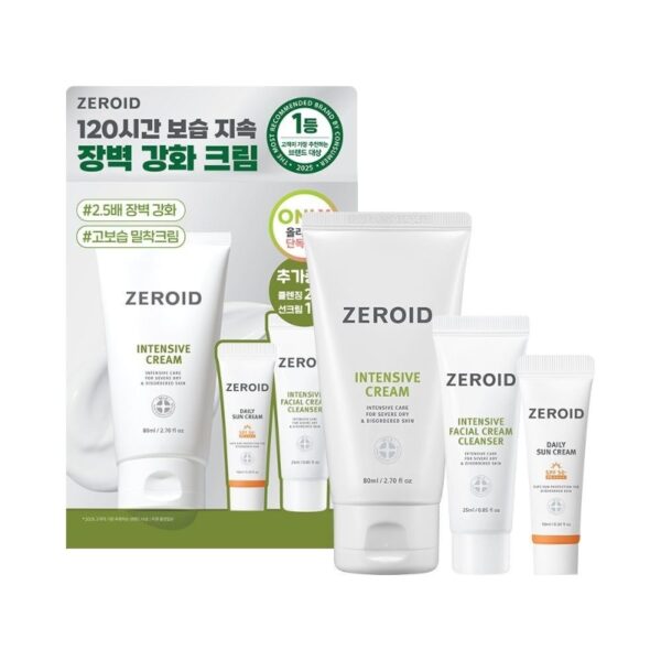 Zeroid Intensive Cream 80ml (+Sun Cream 10ml + Facial Cleanser 25ml) - Image 9