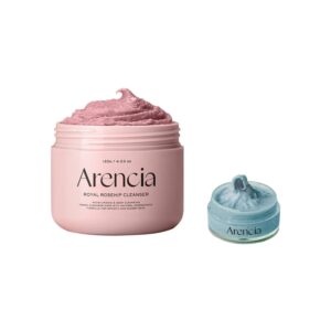 Arencia Royal Rosehip Rice Mochi Cleanser 120g Set (+Blue Cleanser 15g)